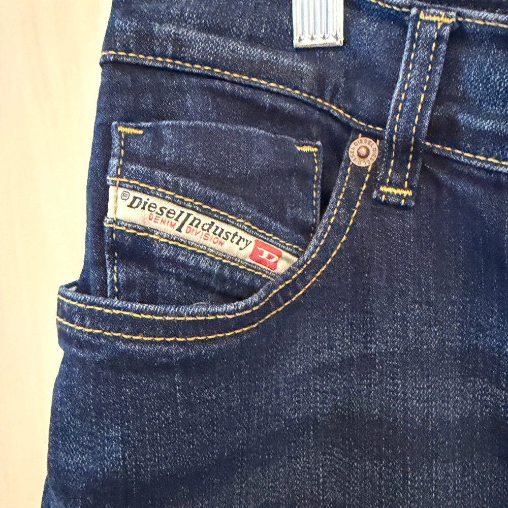 Diesel Women's Dark Blue Wide Leg Jeans